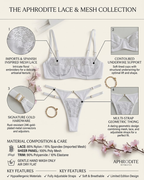 Women's Floral Lace Patchwork Sheer Mesh Lingerie Set