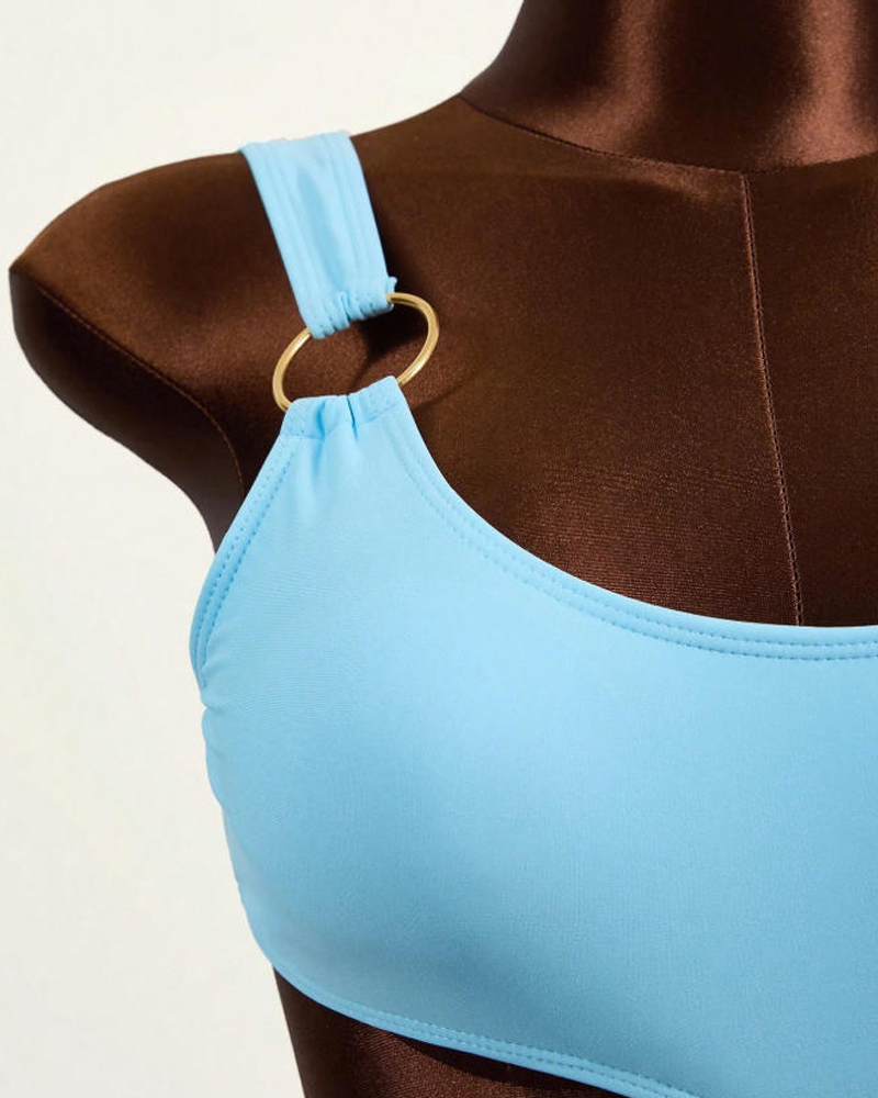 Sexy Sheer Mesh Backless Bikini with Cover-up Set