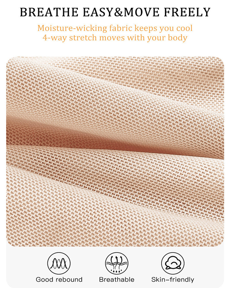 High Waist Hook-eye Tummy Control Mesh Seamless Shaping Panties