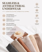 5-Pack High Waist Ribbed Pure Cotton High Elastic Briefs