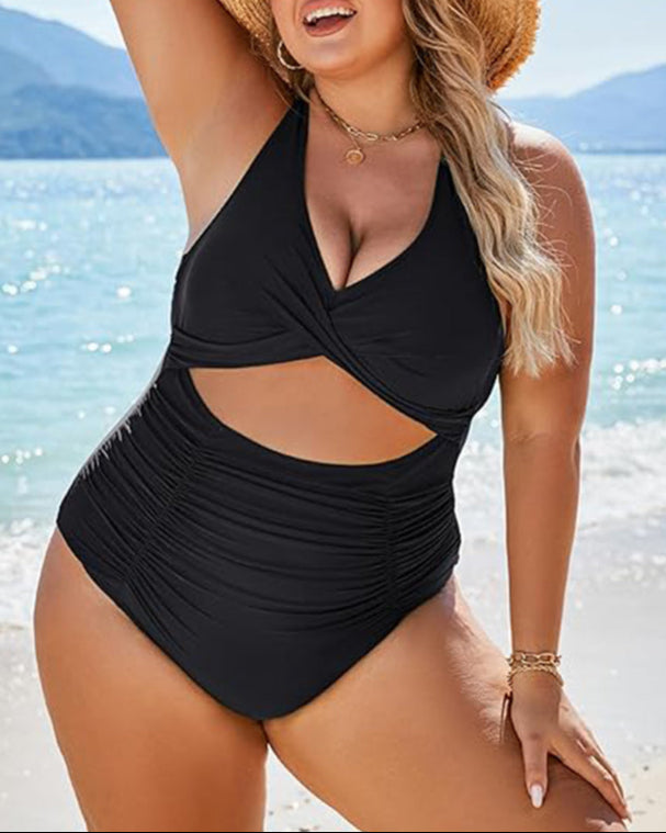 One Piece Swimsuits Push Up Tummy Control Bathing Suits