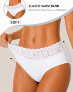 5-Pack Sexy Floral Lace High Elasticity Breathable Briefs