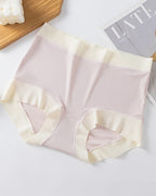 Women's Ice Silk Seamless High Waist Breathable Pure Cotton Crotch Underwear