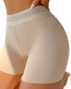 Solid Color Hip-Lifting and Tummy-Controlling Mid-Rise Body-Shaping Shorts