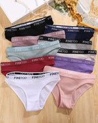 Mid-rise Ribbed Cotton Breathable Briefs