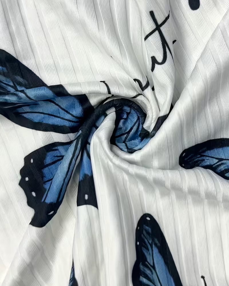 Butterfly Print Spaghetti Strap Pajama Set