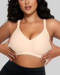 Women's Comfortable Seamless Full Cup Creamy Soft Bra
