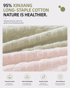 4-Pack Mid-waist Cotton Antibacterial Seamless Jacquard Breathable Briefs