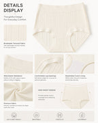 5-Pack Cotton Antibacterial Breathable Comfortable Panties