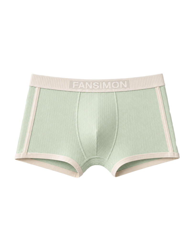 Men's Mid-Rise Simple Breathable Boxer Briefs