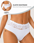 5-Pack Sexy Floral Lace High Elasticity Breathable Briefs