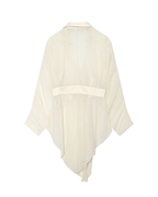 Casual Sheer Chiffon Corset Shirt