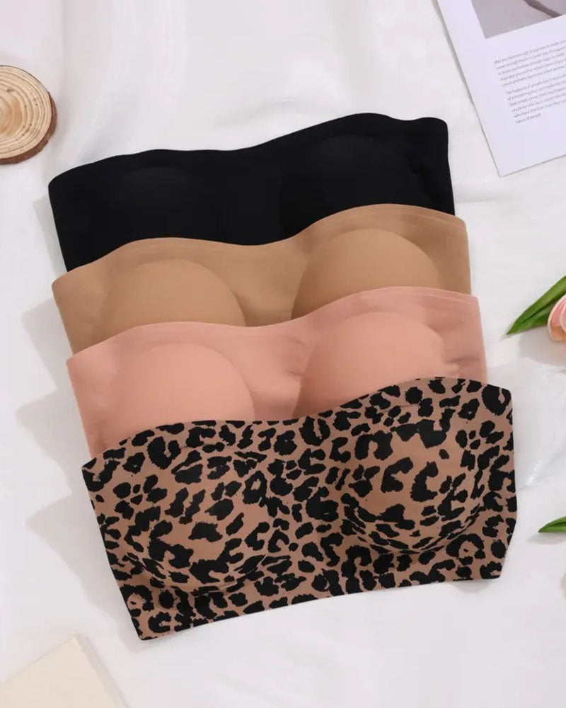 Women's Strapless Bra with Cross Side Buckle Bras
