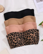 Women's Strapless Bra with Cross Side Buckle Bras