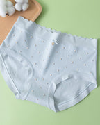 Floral Print Pure Cotton Seamless Breathable Panties