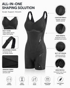 Ultra-thin Breathable Seamless Tummy Control Easy-to-Wear Bodysuit Shapewear