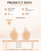 Halter Neck Teardrop Silicone Lift-Up Invisible Bra