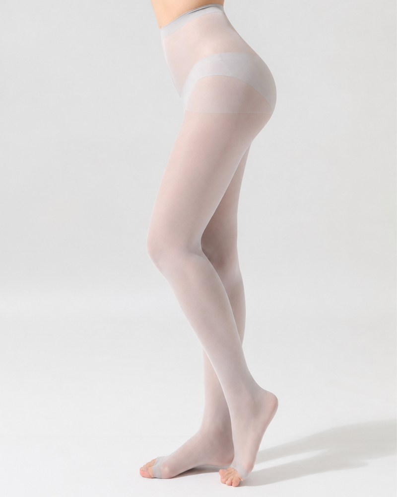 Ultra-Thin Open-Toe Sheer Pantyhose