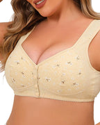 Printed Front Buckle Bra