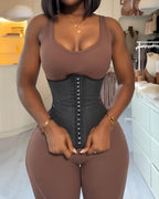 Artificial Leather Buckle Closure Waist Shaper Belt