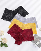 European And American Style Sexy Lace Women's Low-Lise Seamless Cut-Out Briefs