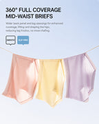 5-Pack Mid Waist Soft Modal Cotton Panties
