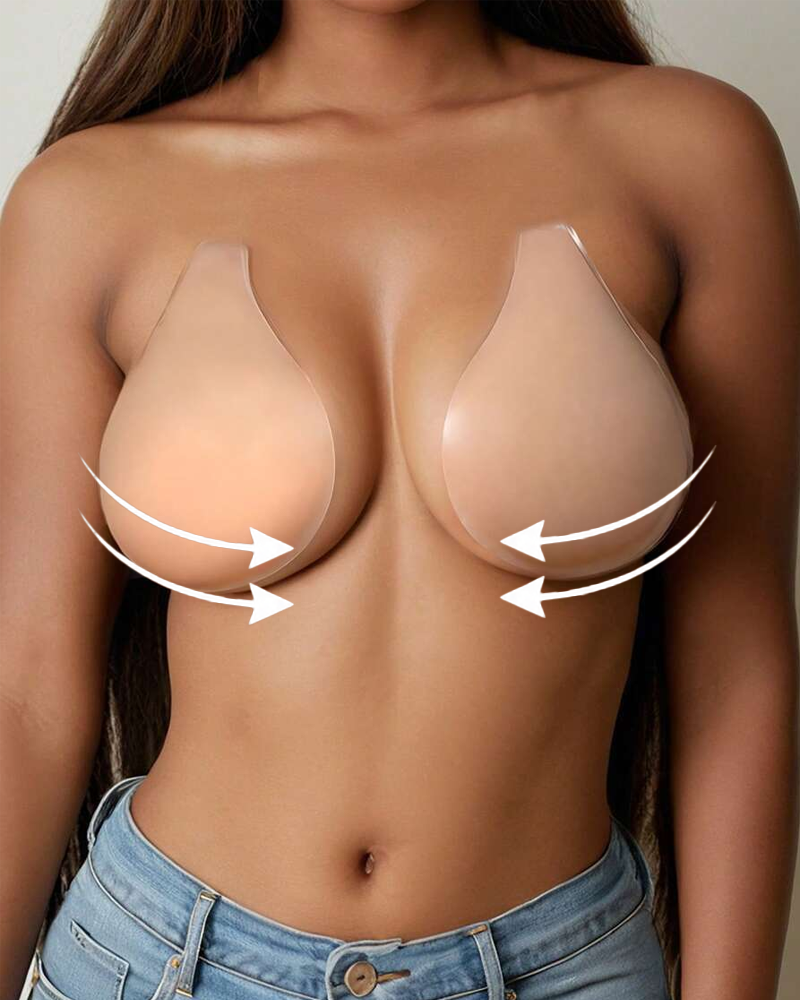 Halter Neck Teardrop Silicone Lift-Up Invisible Bra