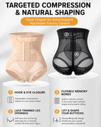 High Waist Hook-eye Tummy Control Mesh Seamless Shaping Panties