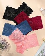 European And American Style Sexy Lace Women's Low-Lise Seamless Cut-Out Briefs
