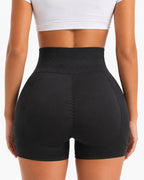 High Waist Tummy Control Hook-eye Hip-enhancing Shaping Shorts