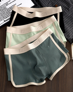 Men's Mid-Rise Simple Breathable Boxer Briefs