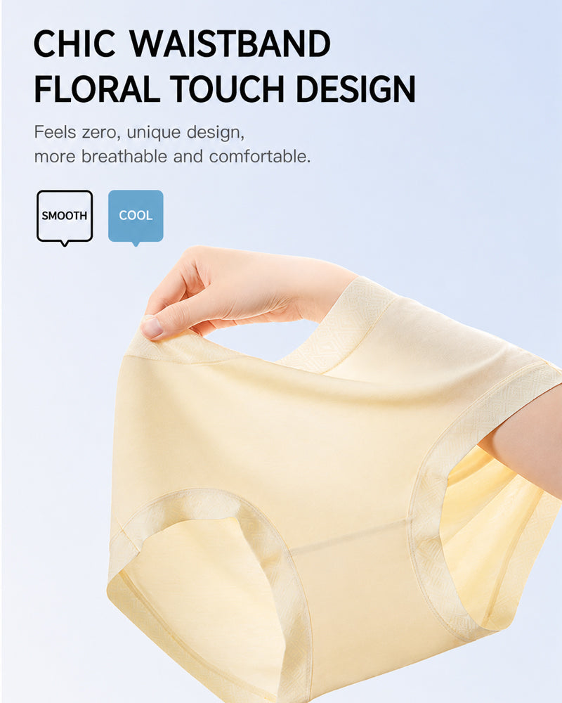 5-Pack Mid Waist Soft Modal Cotton Panties