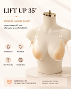 Halter Neck Teardrop Silicone Lift-Up Invisible Bra
