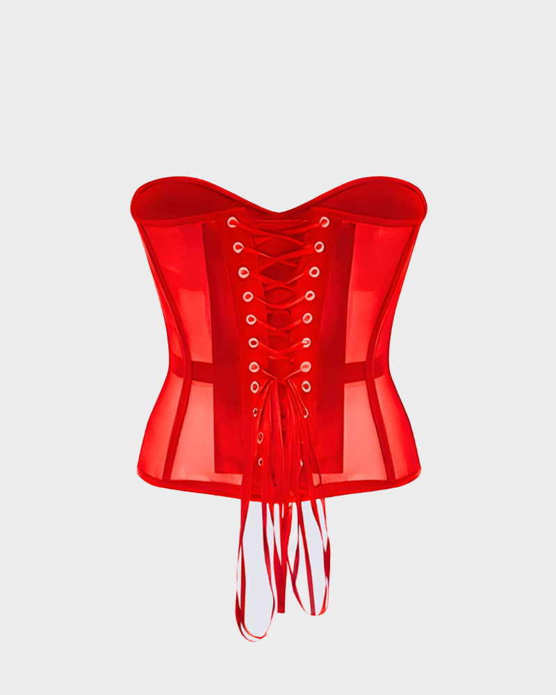 Sleek Mesh Supportive Push-Up Corset
