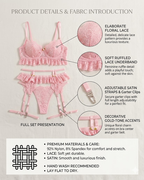 Sexy Lace Hollow-Out Erotic Lingerie Set