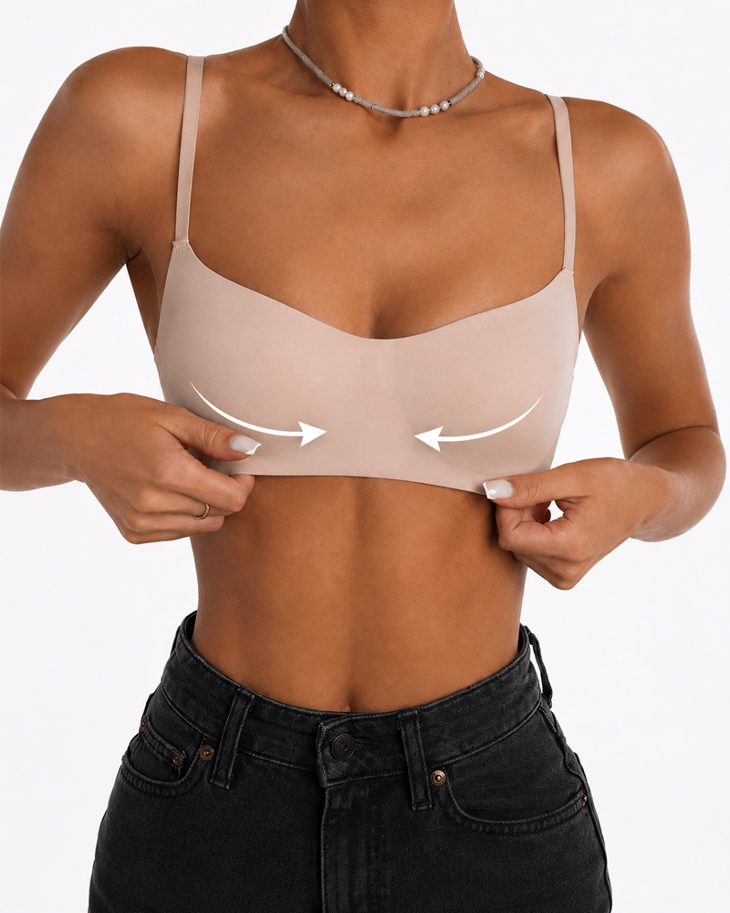 Seamless Invisible Low-Cut Non-Wired Bra