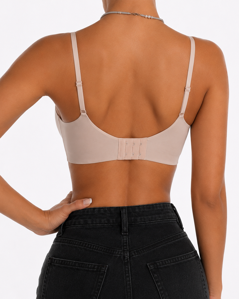 Seamless Invisible Low-Cut Non-Wired Bra