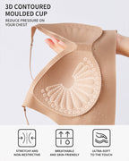 Women's Deep V Seamless Invisible Adjustable Strap Bra