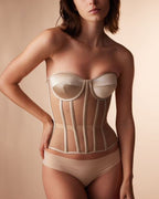 Sleek Mesh Supportive Push-Up Corset