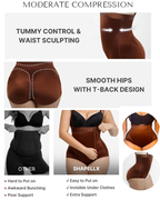 Highly Breathable High-Waisted Side-Zip Shapewear Bodysuits