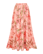 Sexy Pink Lily Print Swimsuit Set