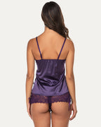 Lace Cami and Shorts Satin Sets