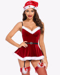 Santa Babydoll Velvet with Corset
