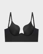 [2 Pack]Low Back Secret Plunge Bra - Black+Beige