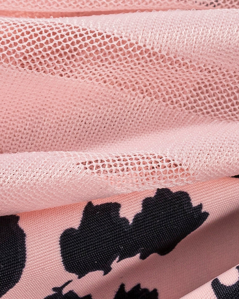 Sexy Animal Print Ice Silk Seamless See-through Mesh Panties