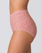 4-Pack High Waist Cotton Printed Loose Stretch Briefs