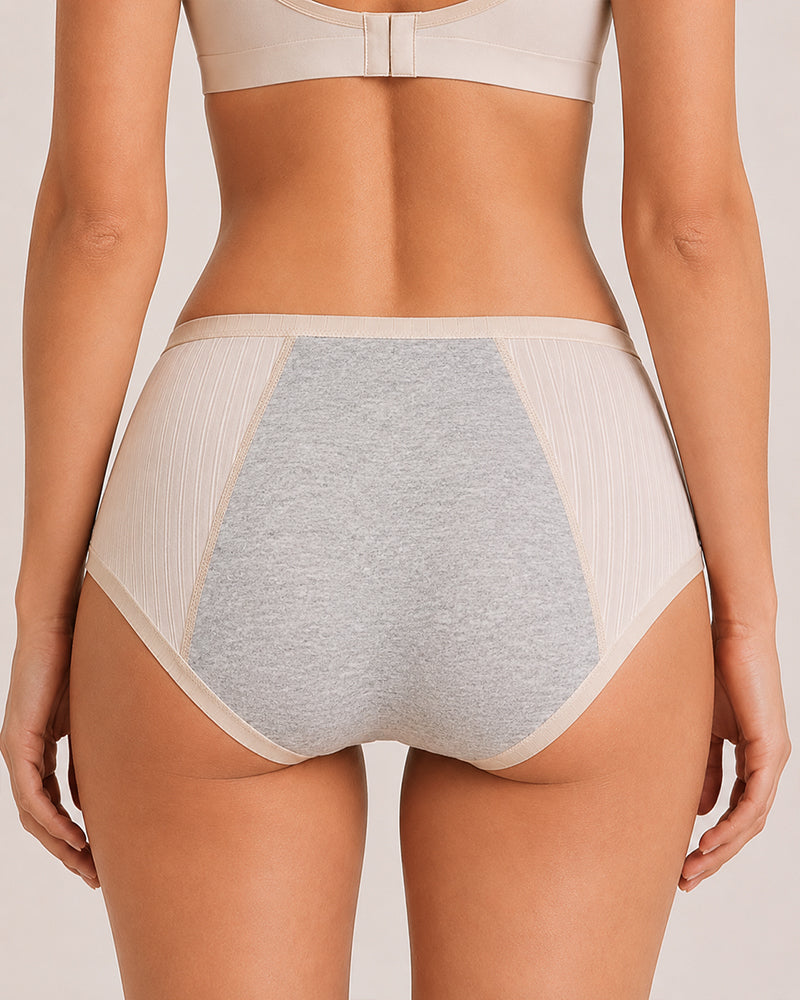 3-Pack Ice Silk Seamless Elastic Leak-proof Menstrual Panties