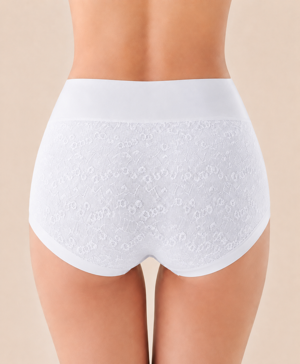5-Pack Pure Cotton High Waist Tummy Control Jacquard Briefs