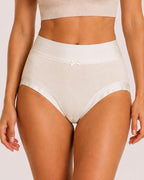 Five-Pack Pure Cotton High Waist Tummy Control Seamless Breathable Briefs