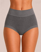 5-Pack High Waist Ribbed Pure Cotton High Elastic Briefs